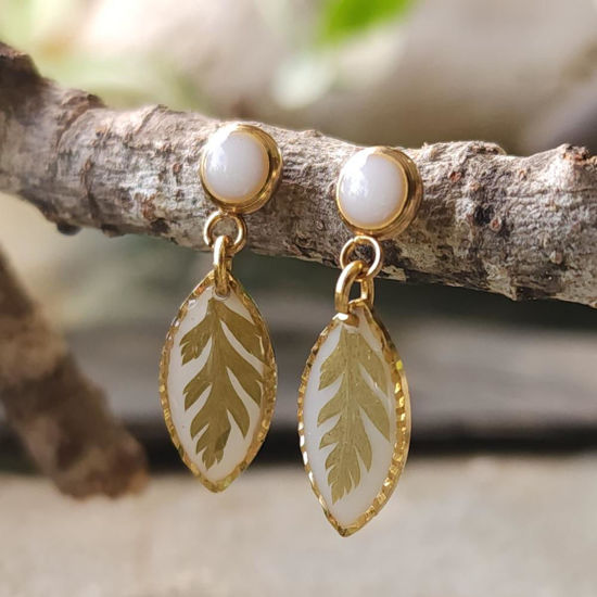 Foto de Pendientes Hoja Natural